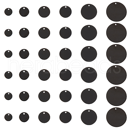   36Pcs 6 Style 304 Stainless Steel Pendants STAS-PH0004-48-1