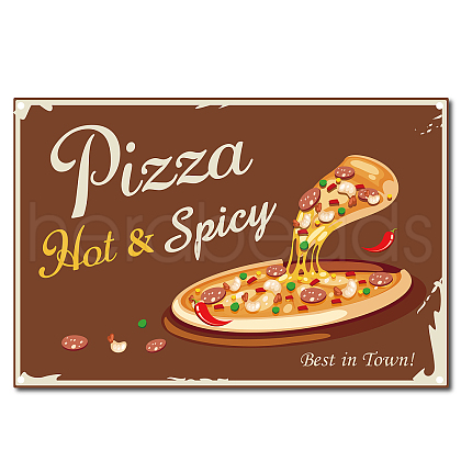 Vintage Metal Tin Sign AJEW-WH0157-149-1