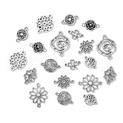 20Pcs 10 Styles Tibetan Style Alloy Connector Charms TIBE-YW0001-68-1