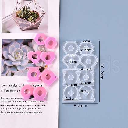 Geometric Straw Topper Silicone Molds Decoration DIY-J003-16-1