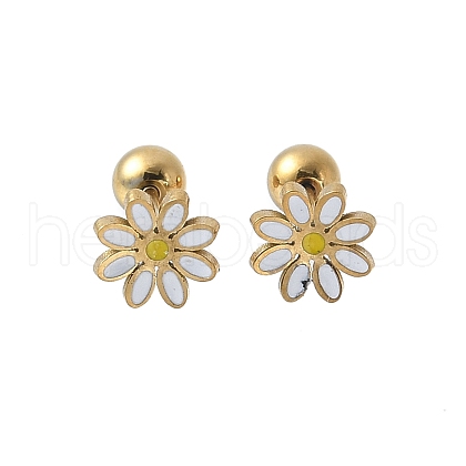 304 Stainless Steel Stud Earrings for Women EJEW-E603-03G-1