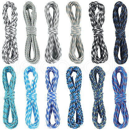 SOFPLATE 60M 12 Colors 7 Inner Cores Polyester & Spandex Cord Ropes RCP-SP0001-02B-1