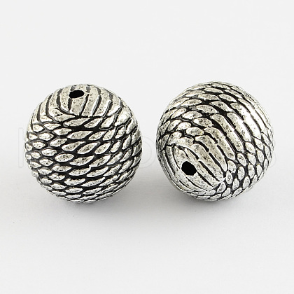 Round Antique Acrylic Beads X-PACR-S208-36AS-1