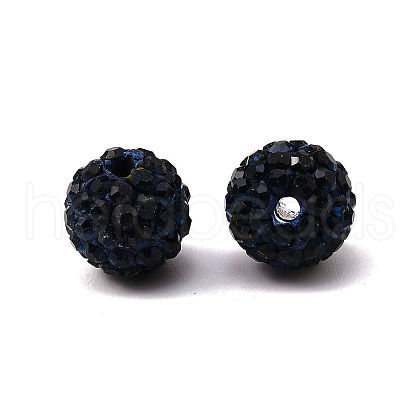 Pave Disco Ball Beads X-RB-A130-10mm-7-1