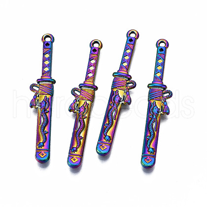 Rainbow Color Alloy Pendants PALLOY-N163-113-NR-1