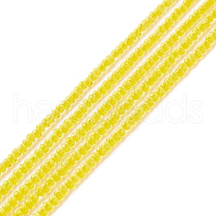 Transparent Glass Beads Strands GLAA-C019-01A-24-1