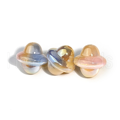 20Pcs Gradient Color Opaque Resin Beads PW-WG64167-03-1