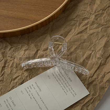 Transparent Plastic Large Claw Hair Clips PHAR-F016-09-1