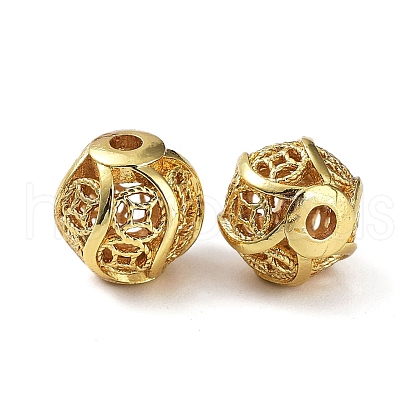 Rack Plating Brass Bead KK-H451-06G-1