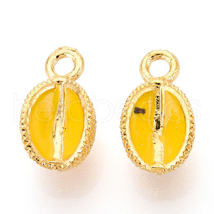 Fruit Alloy Enamel Charms ENAM-N062-06J-1