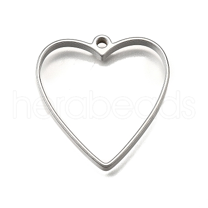 304 Stainless Steel Pendants STAS-S181-01P-H-1