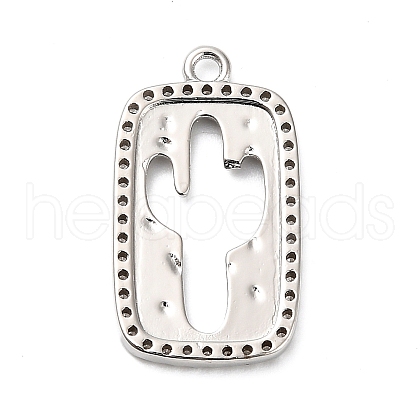 Brass Micro Pave Cubic Zirconia Pendants KK-L229-059P-1