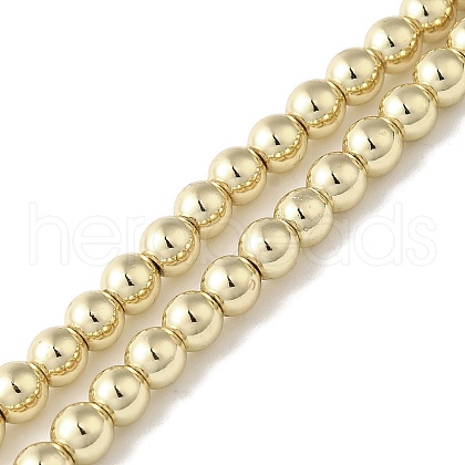 Electroplated Synthetic Non-magnetic Hematite Beads Strands G-I364-C01-G-1