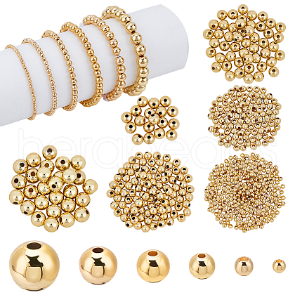   6 Style Brass Spacer Beads KK-PH0009-31-1