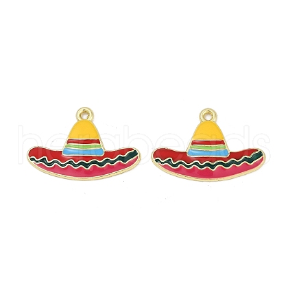 Cinco De Mayo Theme Alloy Enamel Pendants ENAM-V001-05K-G-1