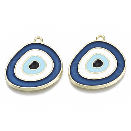 Alloy Enamel Pendants ENAM-N050-03B-1