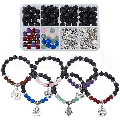 SUNNYCLUE DIY Yoga Bracelet Making Kit DIY-SC0019-29-1