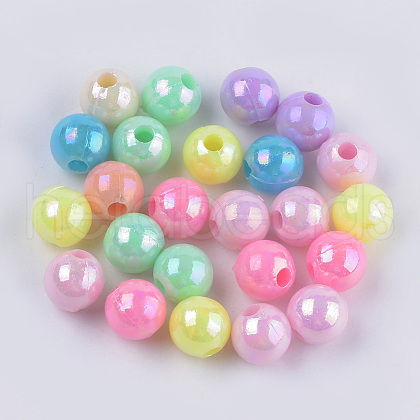 Opaque Acrylic Beads X-MACR-S296-90B-1