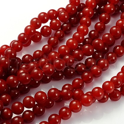Natural Carnelian Beads Strands X-GSR10MM060-1-1