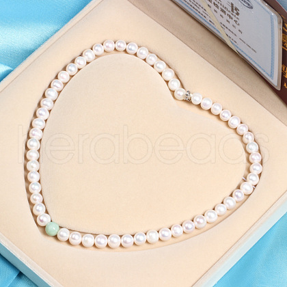 Mother's Day Jewellery Natural Freshwater Pearl Beaded Necklaces for Women WGE4EAE-10-1