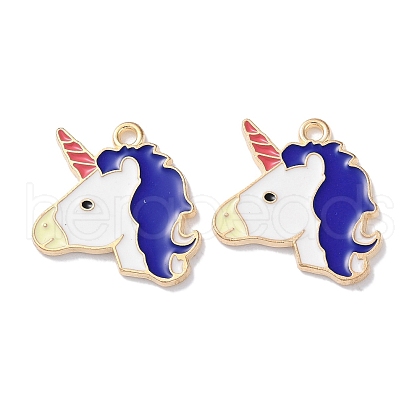 Alloy Enamel Pendants ENAM-O001-08N-G-1