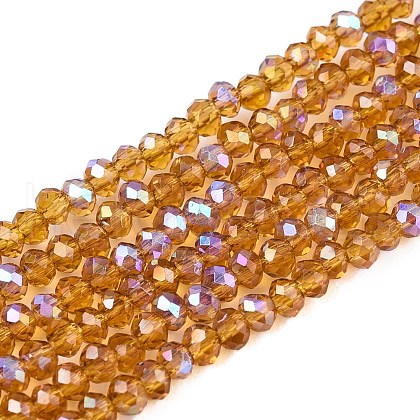 Electroplate Glass Beads Strands EGLA-A044-T1mm-L04-1