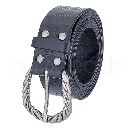 Men's PU Leather Dress Belt AJEW-WH0033-09-1