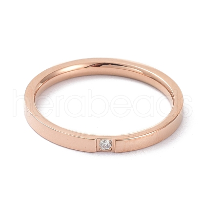 Crystal Rhinestone Finger Ring for Girl Women RJEW-C012-03E-RG-1