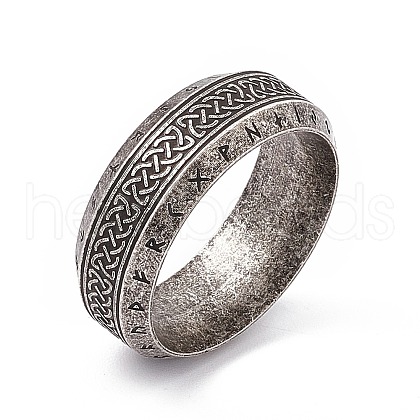 304 Stainless Steel Sailor's Knot Finger Ring RJEW-F137-01AS-1