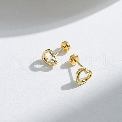 304 Stainless Steel Stud Earrings EJEW-Q028-03C-G-1
