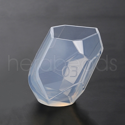 Multi-Faceted Stone DIY Candle Silicone Molds PW-WGC1185-03-1