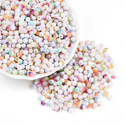 Baking Paint Glass Seed Beads SEED-N007-02A-1