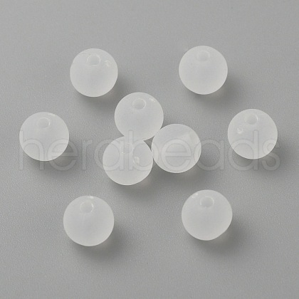 Transparent Acrylic Ball Beads FACR-R021-6mm-16-1