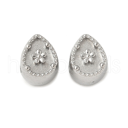 304 Stainless Steel European Beads STAS-D307-03B-P-1