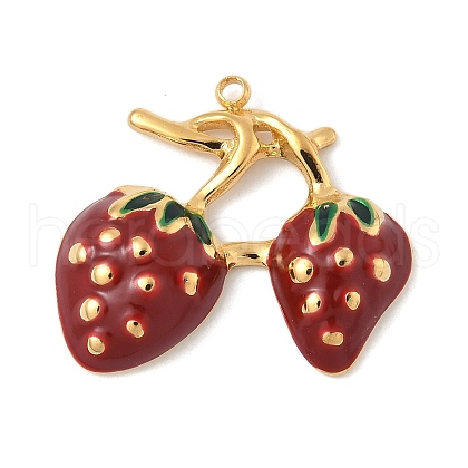 304 Stainless Steel Enamel Pendants STAS-U057-17G-02A-1
