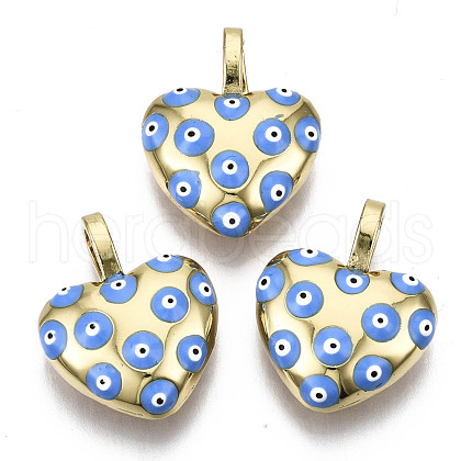 Brass Enamel Pendants KK-N237-001-NF-1