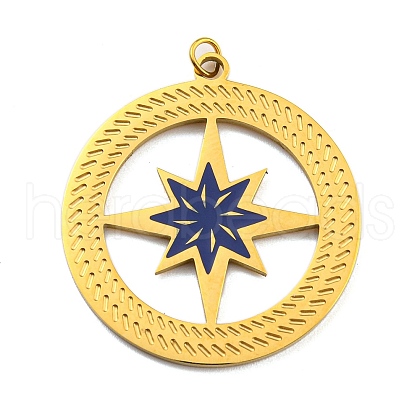 Ion Plating(IP) 304 Stainless Steel Pendants STAS-O003-11G-1