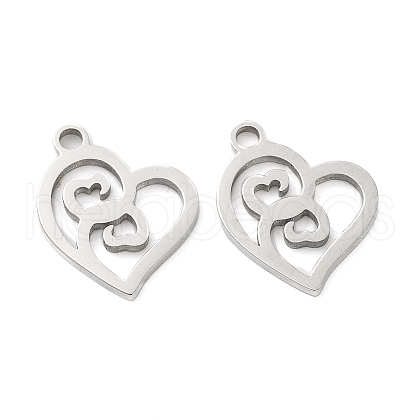 Non-Tarnish 316 Surgical Stainless Steel Charms STAS-Q314-10P-1