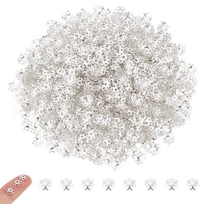 Unicraftale 2000Pcs Iron Bead Caps FIND-UN0015-71-1
