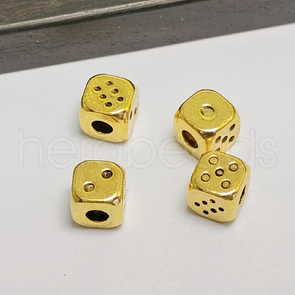 Tibetan Style Alloy Beads TIBEB-WH0001-27-1