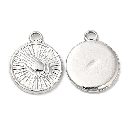 Non-Tarnish 304 Stainless Steel Pendants STAS-L020-006P-1