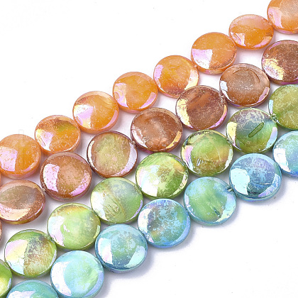 Freshwater Shell Beads Strands SHEL-S274-52-1