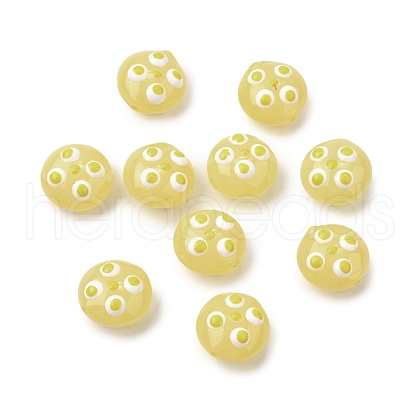 Handmade Lampwork Enamel Beads LAMP-S079-01D-1