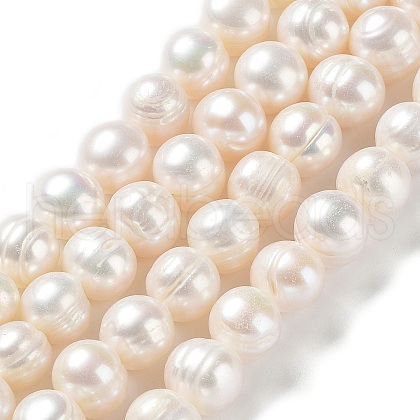 Natural Cultured Freshwater Pearl Beads Strands PEAR-E019-01-1