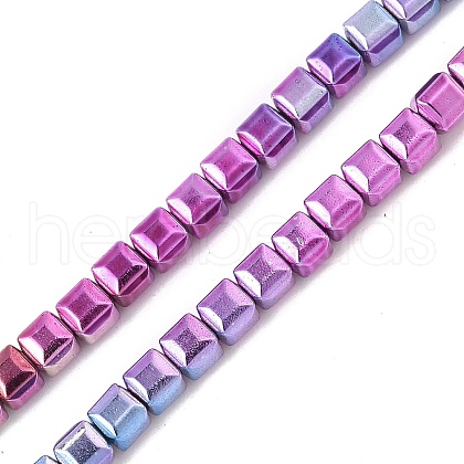 Electroplated Synthetic Non-magnetic Hematite Beads Strands G-A263-H01-04-1