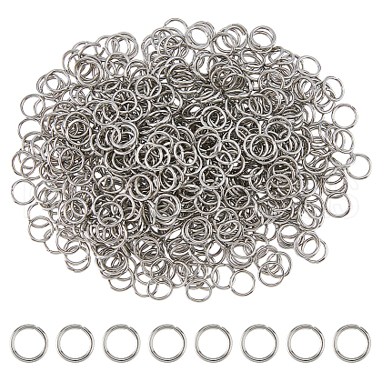 DICOSMETIC 1000Pcs 304 Stainless Steel Jump Rings STAS-DC0015-99-1