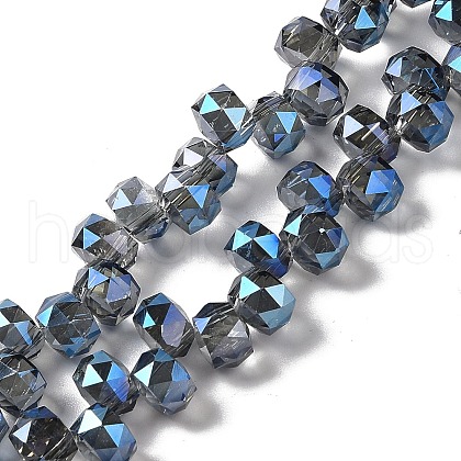 Full Rainbow Plated Electroplate Beads Strands EGLA-H104-09A-FR01-1
