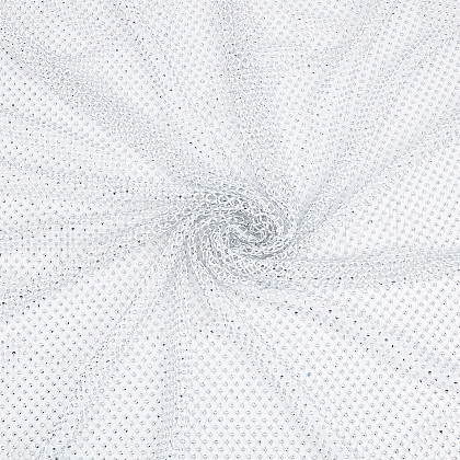 Rhinestone Mesh Fabic SENE-WH0003-53-1