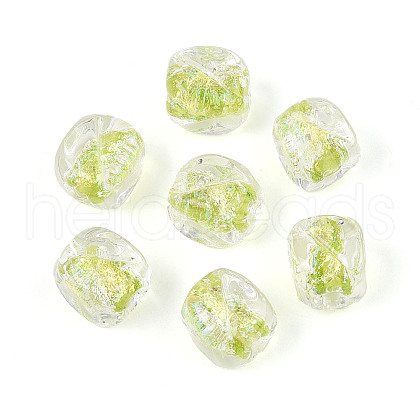 Handmade Foil Lampwork Beads FOIL-T007-02A-1