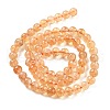 Natural Citrine Beads Strands X-G-S150-09-6mm-2